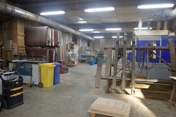view of the interior of a carpentry