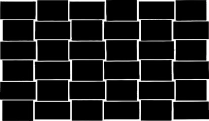 Rough, irregular texture composed of monochrome geometric elements. Overlay distressed grunge background. Abstract vector illustration. Isolated on white background. EPS10