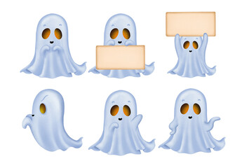 Ghost Character Halloween Clipart
