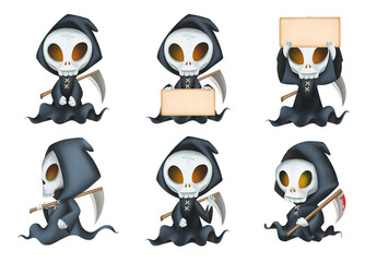 Grim Reaper Halloween Clipart
