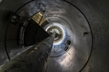 watch tower of a abandoned cold war weapon storage area