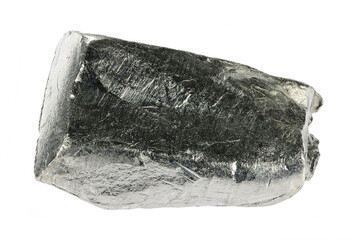 99.99% fine indium isolated on white background