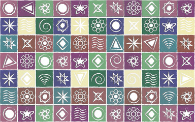 seamless pattern with shapes