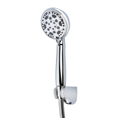 shower head in holser isolated on white