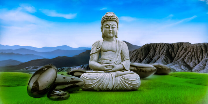  gautama buddha landscap hd image