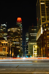 Fototapeta na wymiar Downtown San Francisco at Night