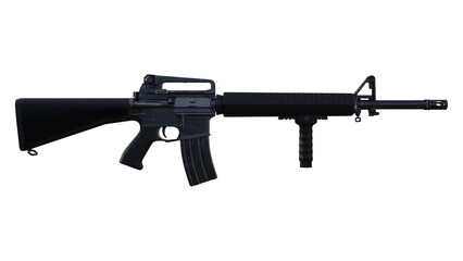 ライフル銃 アサルトライフル ライフル 銃 武器 ハンドル グリップ  CG イラスト 3D CG Rendering Images 透過PNG