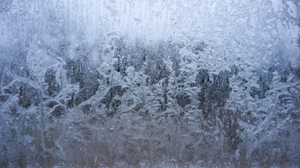 frost pattern on a window