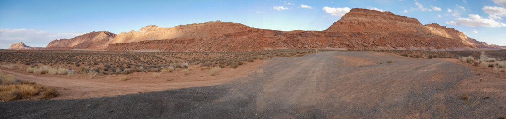 country road in desert