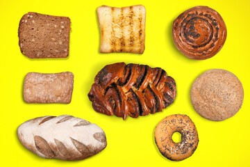 Tasty aroma fresh Pastry set