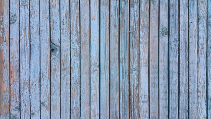Blue weathered wooden painted fence background