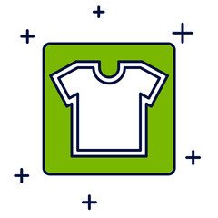 Filled outline Sewing pattern icon isolated on white background. Markings for sewing. Vector