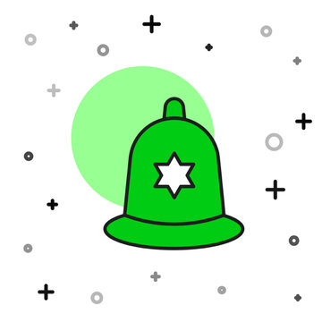 recommend clip art: Filled outline British police helmet icon isolated on white background. Vector