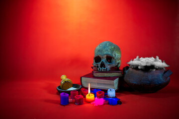 Composition for The Day of the Dead or Halloween.
with space to insert text