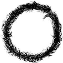 Obraz premium Pampas grass background. Frame with dry grass for the decoration of invitation. 