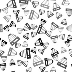 Black Photo camera icon isolated seamless pattern on white background. Foto camera. Digital photography. Vector