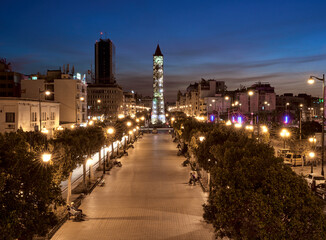 Obraz premium The beauty of downtown Tunis