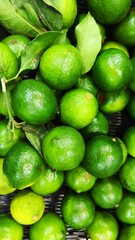Lime Citrus Fruits In Fruit Market