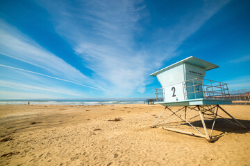 Lifeguard tower in Pismo Beach