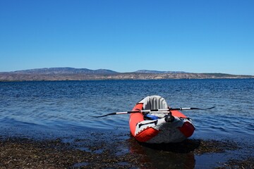 canoé sur l'étang de Salses Leucate