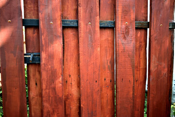 fragment of a wooden fence, close-up as a texture for the background