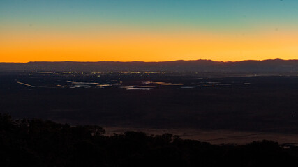 Dusk overlooking the San Luis Valley and Alamosa