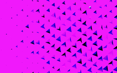 Dark Purple, Pink vector texture with triangular style.