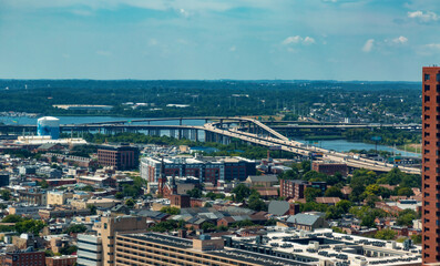 View of the Baltimore cityscape and Inner Harbor