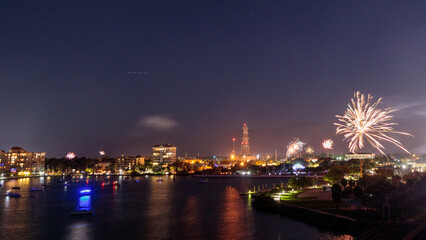 4th of July Fireworks over the Indian River Lagoon