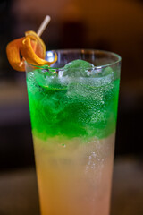 variety of cocktails, colors and flavors