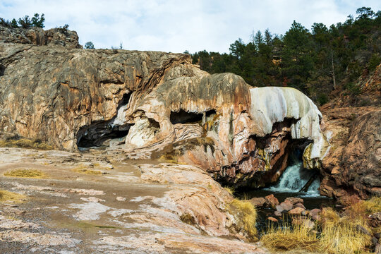 Jemez River Waterfall Near Jemez Springs, NM