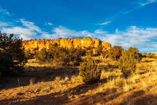 Golden Hour Landscape Near Los Alamos, New Mexico