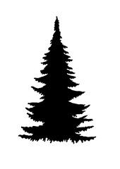 Fir tree, Pine Tree, Christmas tree, Forest Trees Silhouette Bundle, cut file, Tree, forest, nature, Tree shape