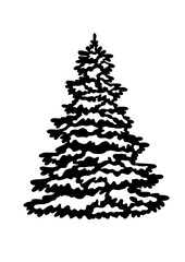 Fir tree, Pine Tree, Christmas tree, Forest Trees Silhouette Bundle, cut file, Tree, forest, nature, Tree shape