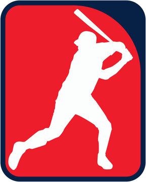 Baseball player silhouette