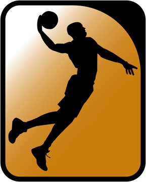 Basketball player silhouette
