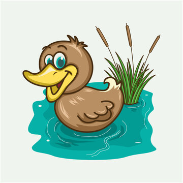 illustration of a duck