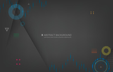 Abstract modern vector sound and music background