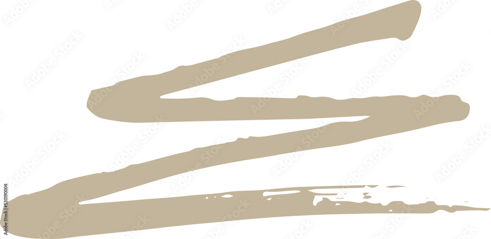 Aufkleber artistic line brush stroke design element