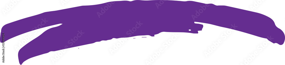 Aufkleber artistic line brush stroke design element