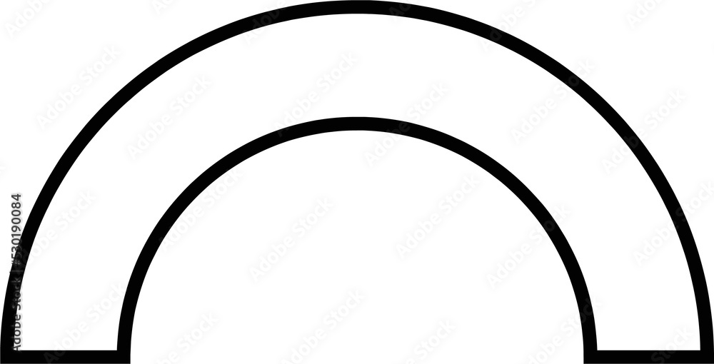 Poster round abstract trendy design element. aesthetic shape for creative design ornament. collection of mi