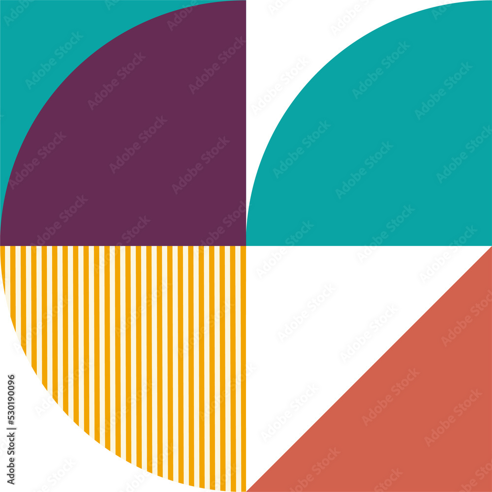 Aufkleber trendy geometric with checkered patterns in multiple colors and shapes. creative contemporary design element in square for decoration of pop theme design.