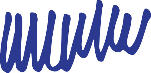 artistic line brush stroke design element