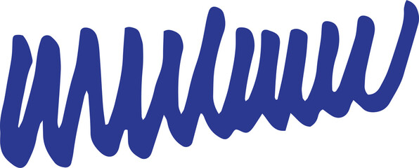 artistic line brush stroke design element