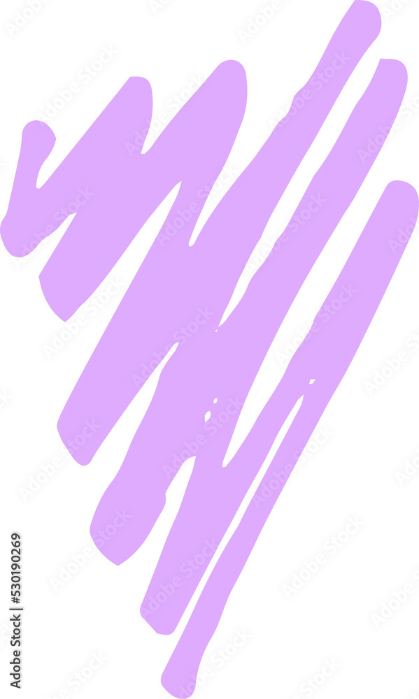 Aufkleber abstract colorful scribble line stroke, artistic graphic design elements for lower third, brush line