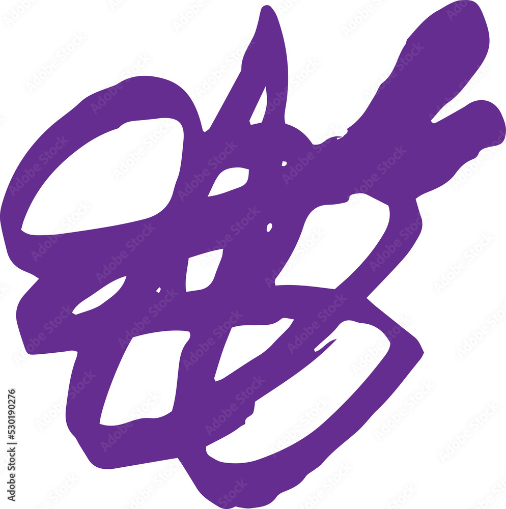 Poster abstract colorful scribble line stroke, artistic graphic design elements for lower third, brush line