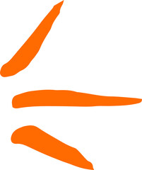 Abstract colorful scribble line stroke, Artistic  graphic design elements for lower third, brush lines, text effect, photo overlay, etc. Chinese style abstract brush strokes