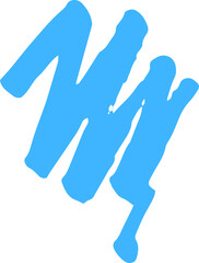 Abstract colorful scribble line stroke, Artistic  graphic design elements for lower third, brush lines, text effect, photo overlay, etc. Chinese style abstract brush strokes