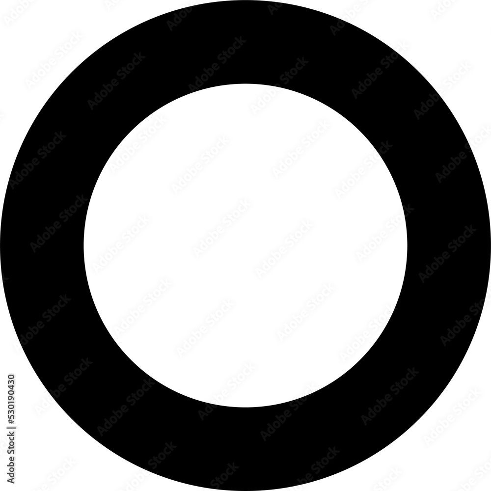 Aufkleber round abstract trendy design element. aesthetic shape for creative design ornament. collection of mi