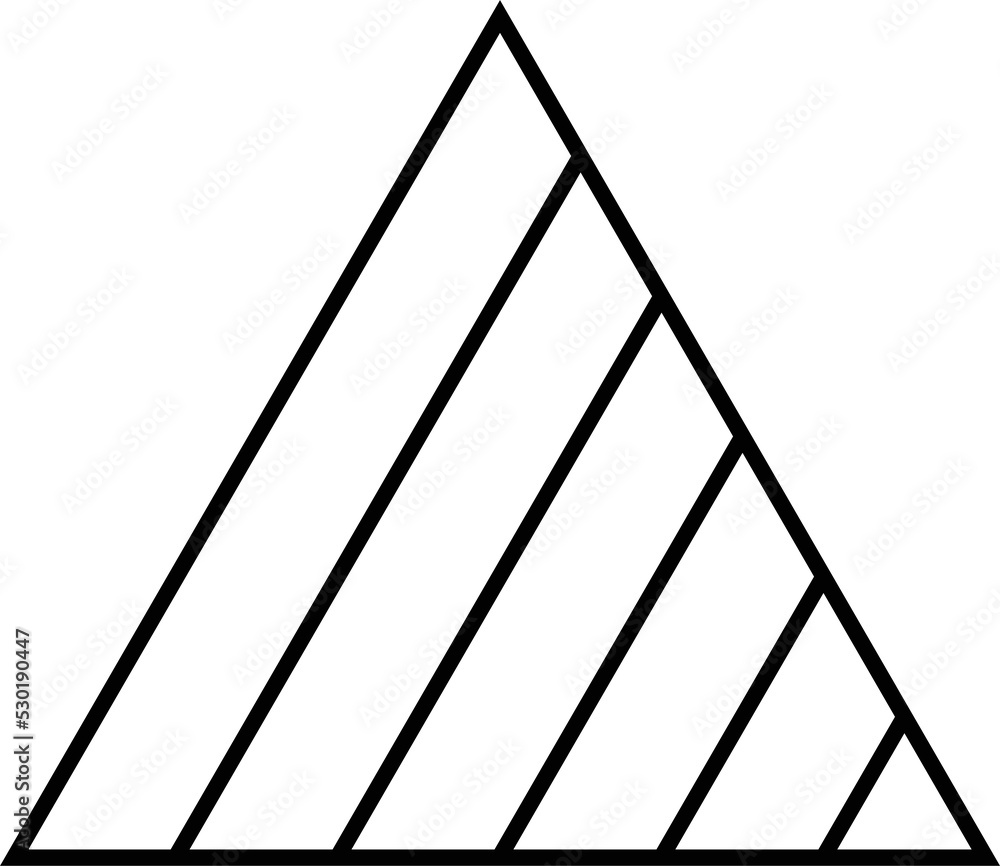 Poster triangle abstract trendy design element. aesthetic shape for creative design ornament. collection of